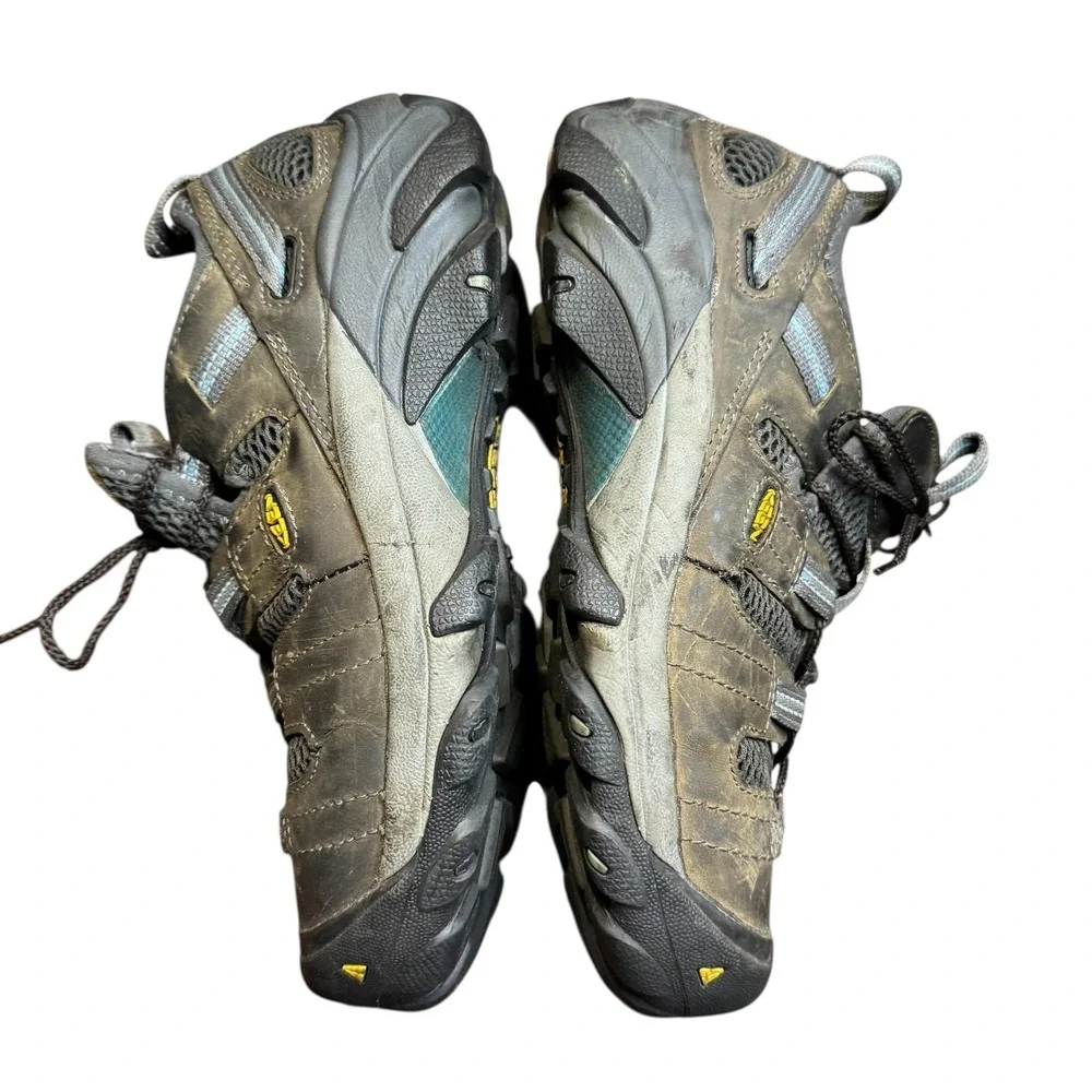 Keen Utility Flint Low Shoes Mens‎ Size 6.5 Steel Toe Gray Black Work ASTM
